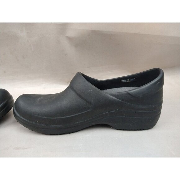 Crocs Womens 9 Slip Resistant Shoes Neria Pro II Black Clogs Nurse Work - Picture 10 of 13